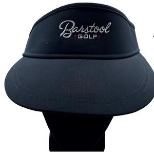 Barstool Mens OSFA Golf Visor Navy Blue Adjustable Embroidered Tennis Funny
